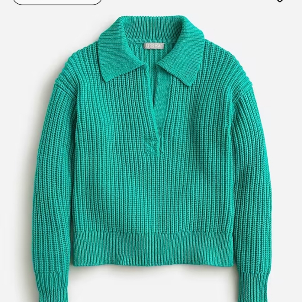 J.Crew ribbed cotton sweater polo